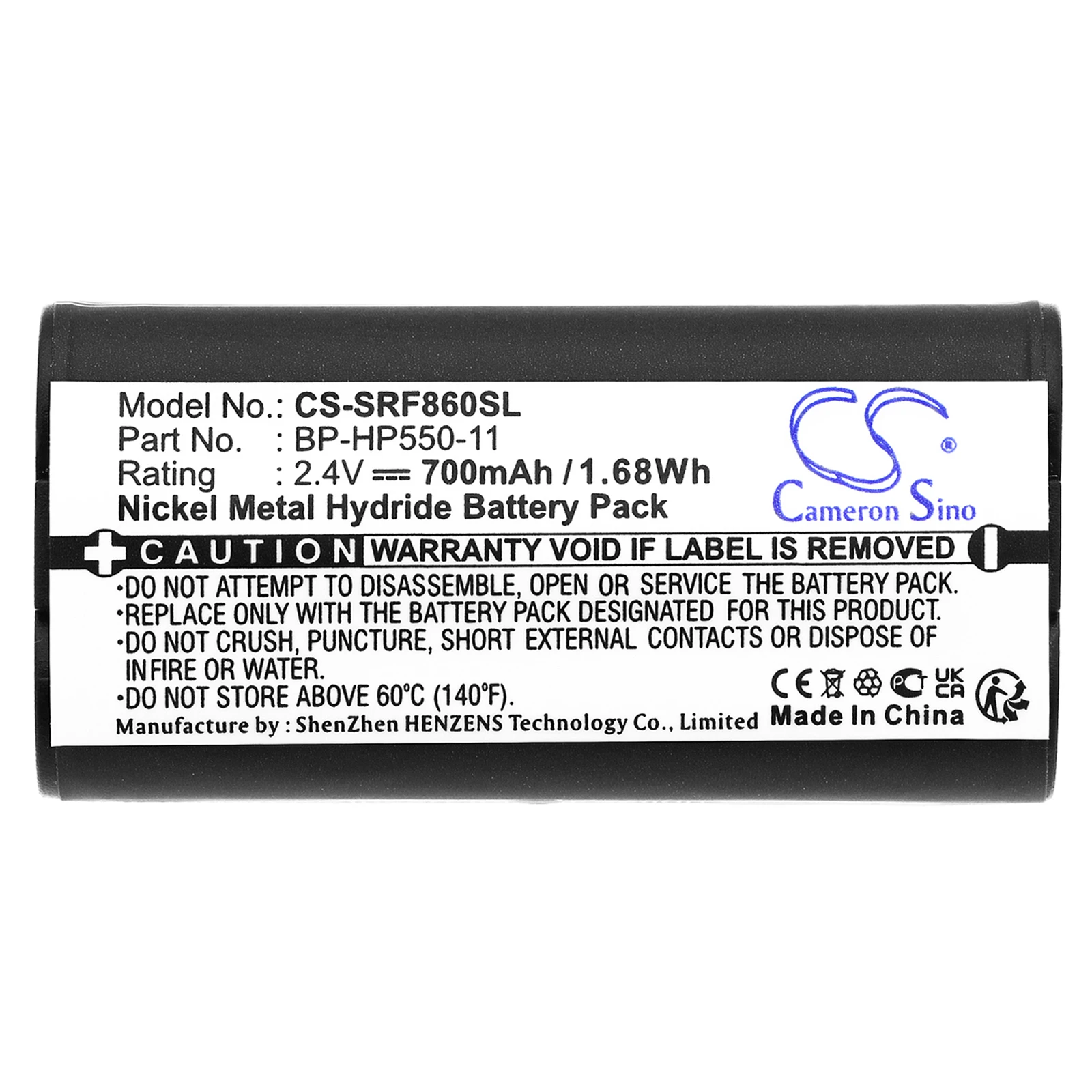 Cameron Sino 700mAh Battery BP-HP550-11 for Sony MDR-IF245RK, RF4000, RF4000K, RF810, RF810RK, RF840, RF850, RF860, RF925, RF970
Cameron Sino 700mAh Battery BP-HP550-11 for Sony MDR-IF245RK, RF4000, RF4000K, RF810, RF810RK, RF840, RF850, RF860, RF925, RF970