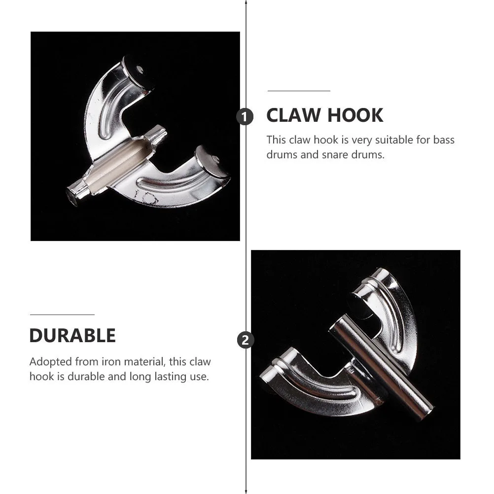 2 Pcs Drum Accessories Claw Hook Kit Hoop Metal Replacement Aldult Lug Hooks for Mount Iron Hardware
2 Pcs Drum Accessories Claw Hook Kit Hoop Metal Replacement Aldult Lug Hooks for Mount Iron Hardware