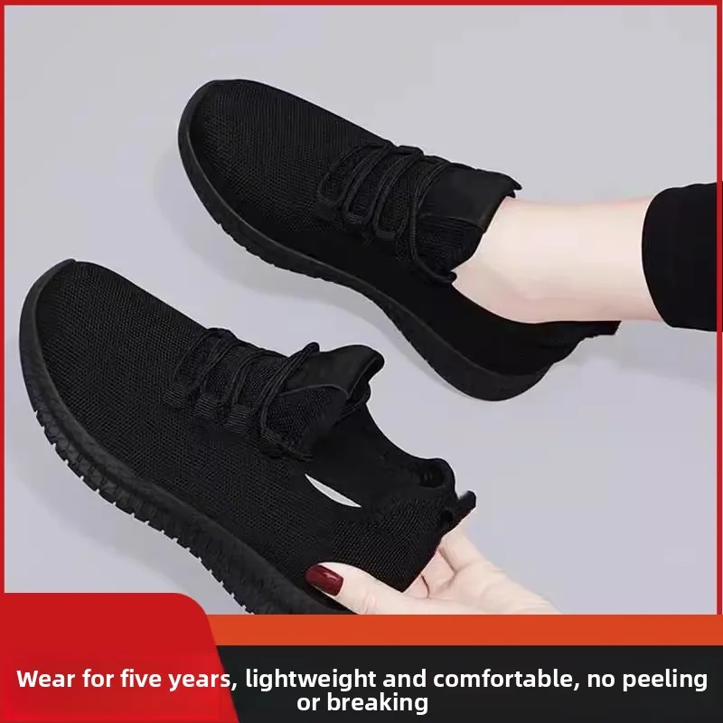 Pure Black Kitchen Work Shoes Anti-Slip Soft Bottom Old Beijing Cloth Shoes 2026 Spring New Women Casual Slip-On Shoes
Pure Black Kitchen Work Shoes Anti-Slip Soft Bottom Old Beijing Cloth Shoes 2026 Spring New Women Casual Slip-On Shoes