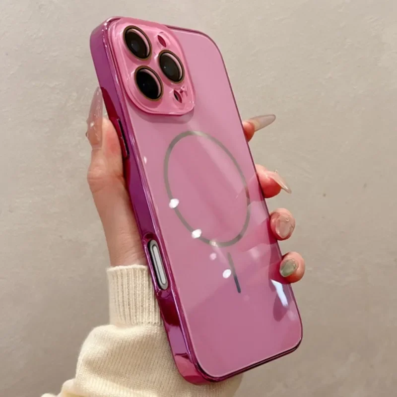 Luxury For Magesafe Magnetic Tempered Glass Hard Wireless Charge Case For iPhone 11 14 13 12 15 16 Pro Max Shockproof PC Cover
Luxury For Magesafe Magnetic Tempered Glass Hard Wireless Charge Case For iPhone 11 14 13 12 15 16 Pro Max Shockproof PC Cover