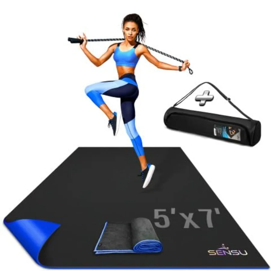 Large Exercise Mat Extra Thick Non-Slip Workout Mat for Home Gym, Durable Shoe-Friendly Fitness Mat for Strength Training, Stre
Large Exercise Mat Extra Thick Non-Slip Workout Mat for Home Gym, Durable Shoe-Friendly Fitness Mat for Strength Training, Stre