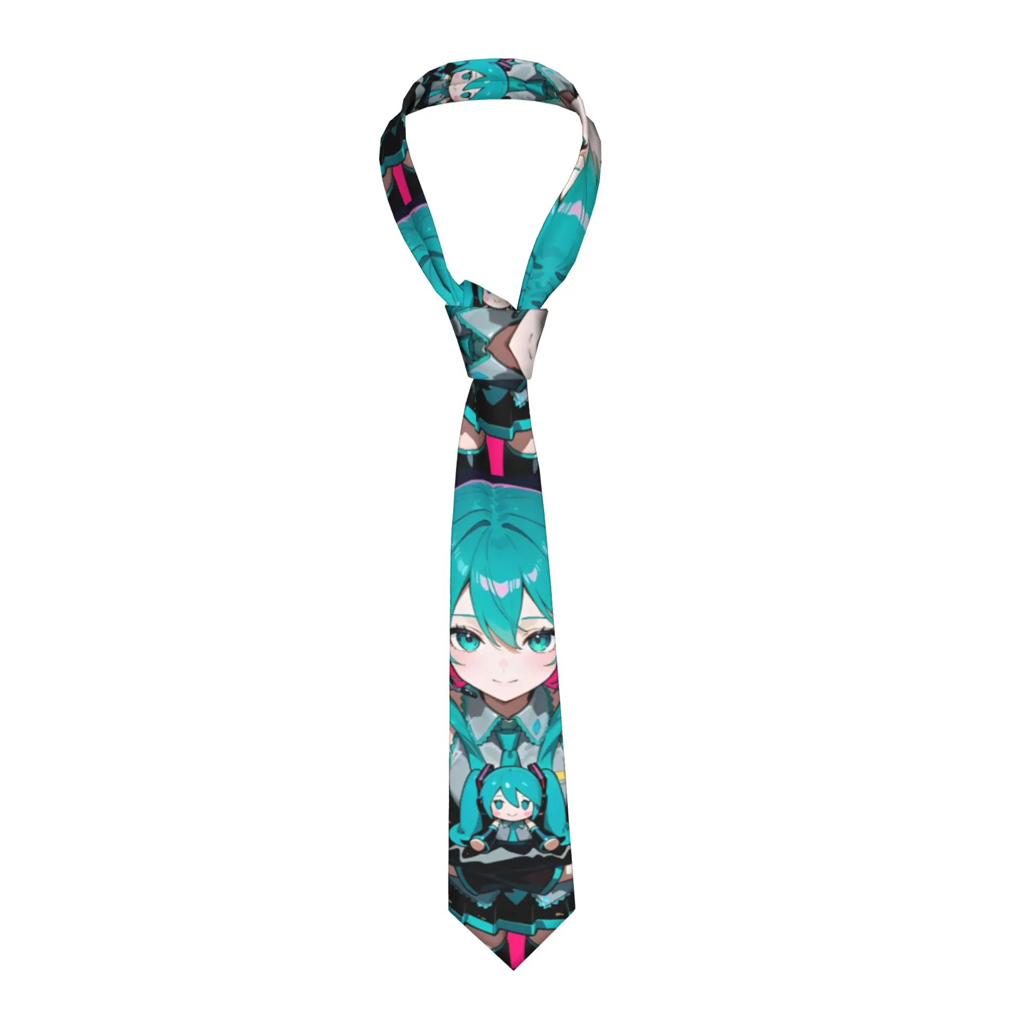 Manga Hatsune Miku Necktie Men Fashion Polyester 8 cm Wide Neck Ties for Men Shirt Accessories Gravatas Wedding Cosplay Props
Manga Hatsune Miku Necktie Men Fashion Polyester 8 cm Wide Neck Ties for Men Shirt Accessories Gravatas Wedding Cosplay Props