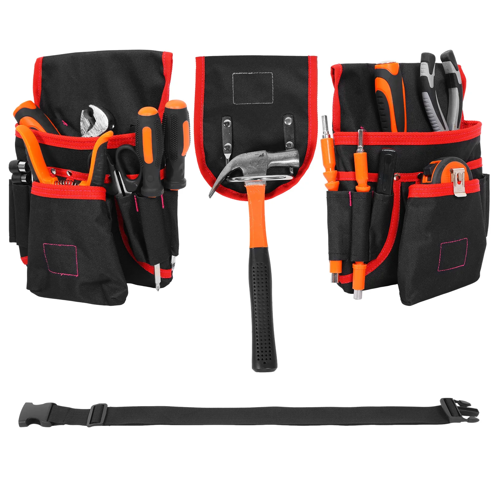 Magnetic Tool Belt Large Capacity 26-Pocket Heavy-Duty Tool Bag Oxford Cloth Adjustable Tool Waist for Carpenters Electricians
Magnetic Tool Belt Large Capacity 26-Pocket Heavy-Duty Tool Bag Oxford Cloth Adjustable Tool Waist for Carpenters Electricians