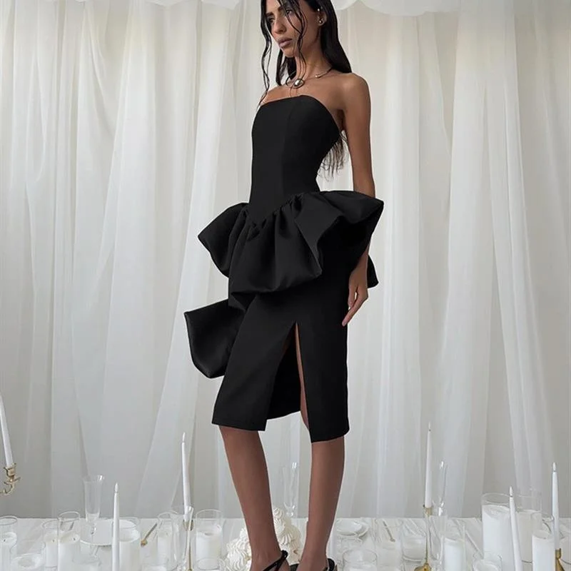 Bla Puffy Sve Midi Dr Женская весна-лето Новый дизайн Sense Открытая юбка с разрезом и суетой Вечернее платье Длинное све со средней талией
Bla Puffy Sve Midi Dr Женская весна-лето Новый дизайн Sense Открытая юбка с разрезом и суетой Вечернее платье Длинное све со средней талией