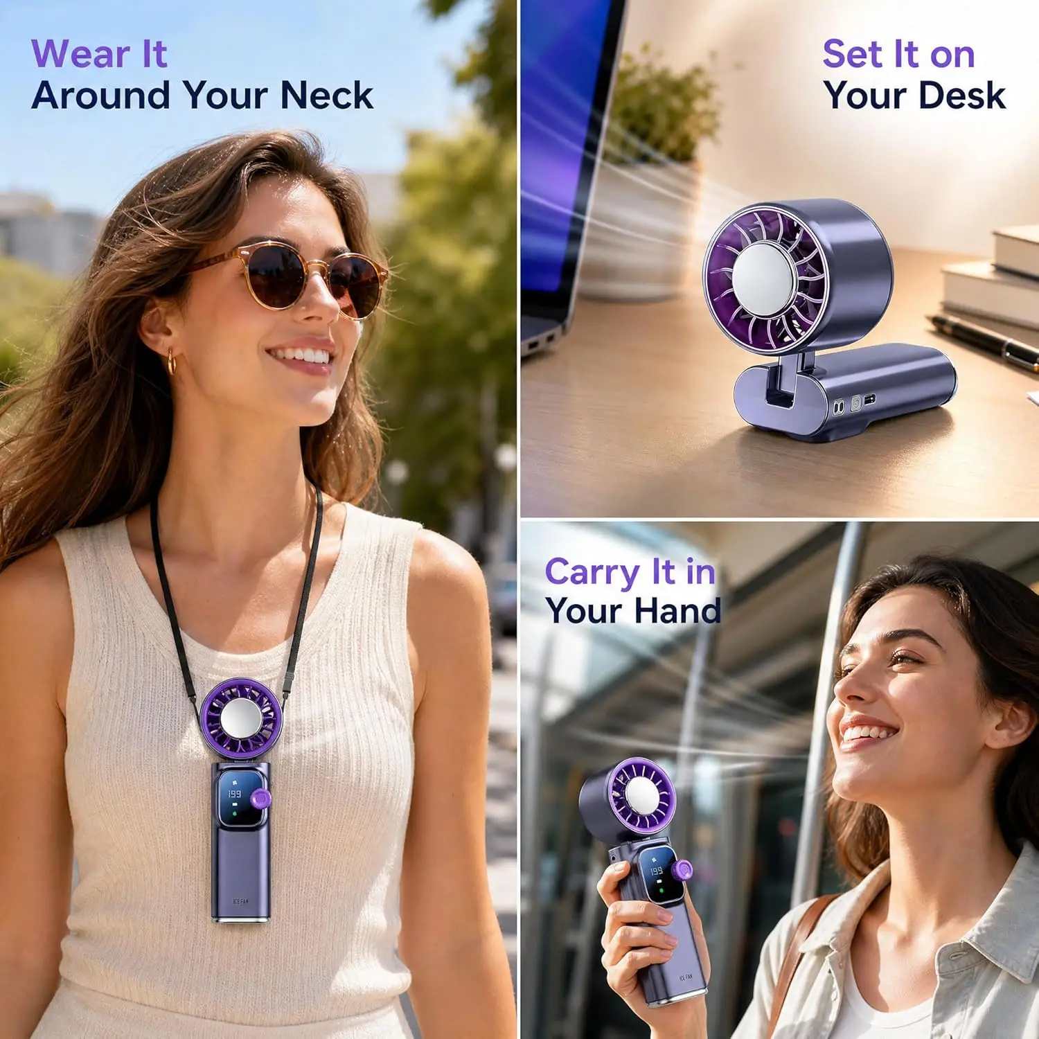 Ice Cooling Handheld Fan 199-Gear Wind Adjustment, Portable Turbo Fan With TEC Ice-Cooler, Ultra-Quiet Motor, Foldable & Hangabl
Ice Cooling Handheld Fan 199-Gear Wind Adjustment, Portable Turbo Fan With TEC Ice-Cooler, Ultra-Quiet Motor, Foldable & Hangabl