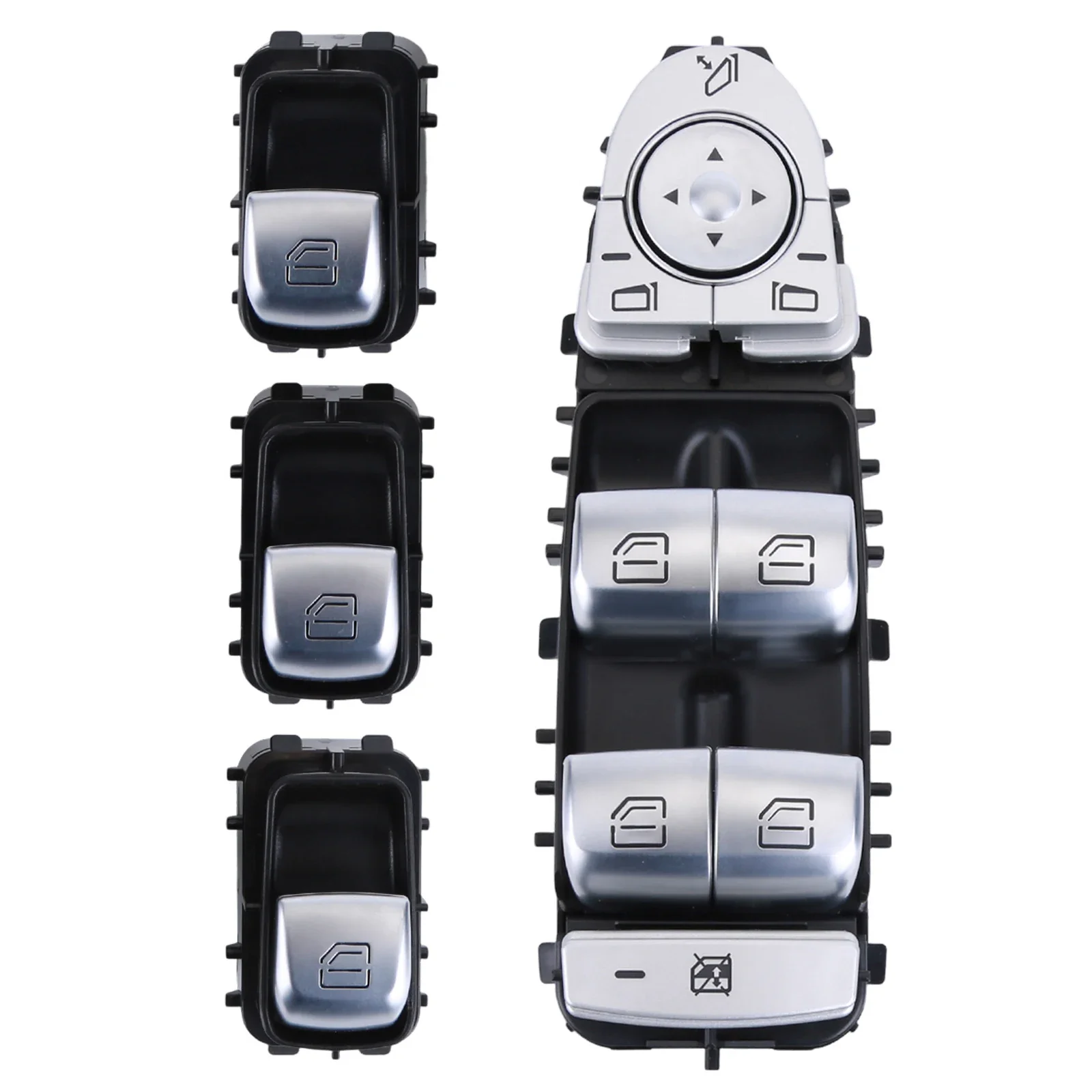 Подходит для Mercedes-Benz C300 C350E C43, переключатель стеклоподъемника A2059056811 2059056811 20590568119051 A2059051513 A2... 
Подходит для Mercedes-Benz C300 C350E C43, переключатель стеклоподъемника A2059056811 2059056811 20590568119051 A2059051513 A2...