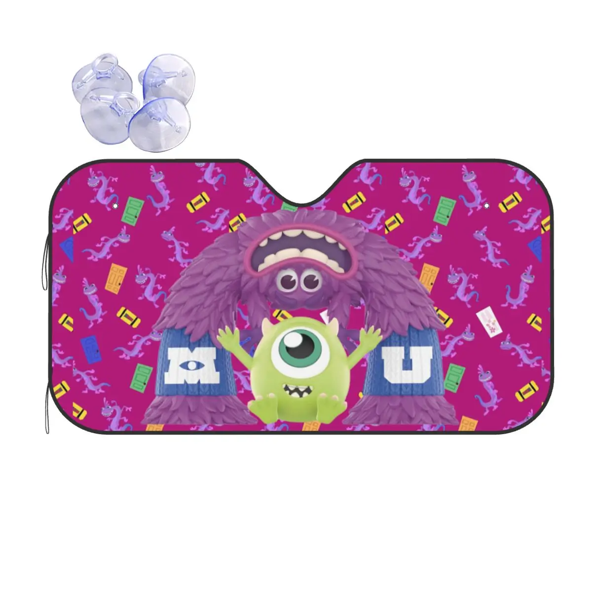 Изготовленный на заказ солнцезащитный козырек на лобовое стекло Университета монстров, складной светоотражающий солнцезащитный козырек на переднее окно
Изготовленный на заказ солнцезащитный козырек на лобовое стекло Университета монстров, складной светоотражающий солнцезащитный козырек на переднее окно