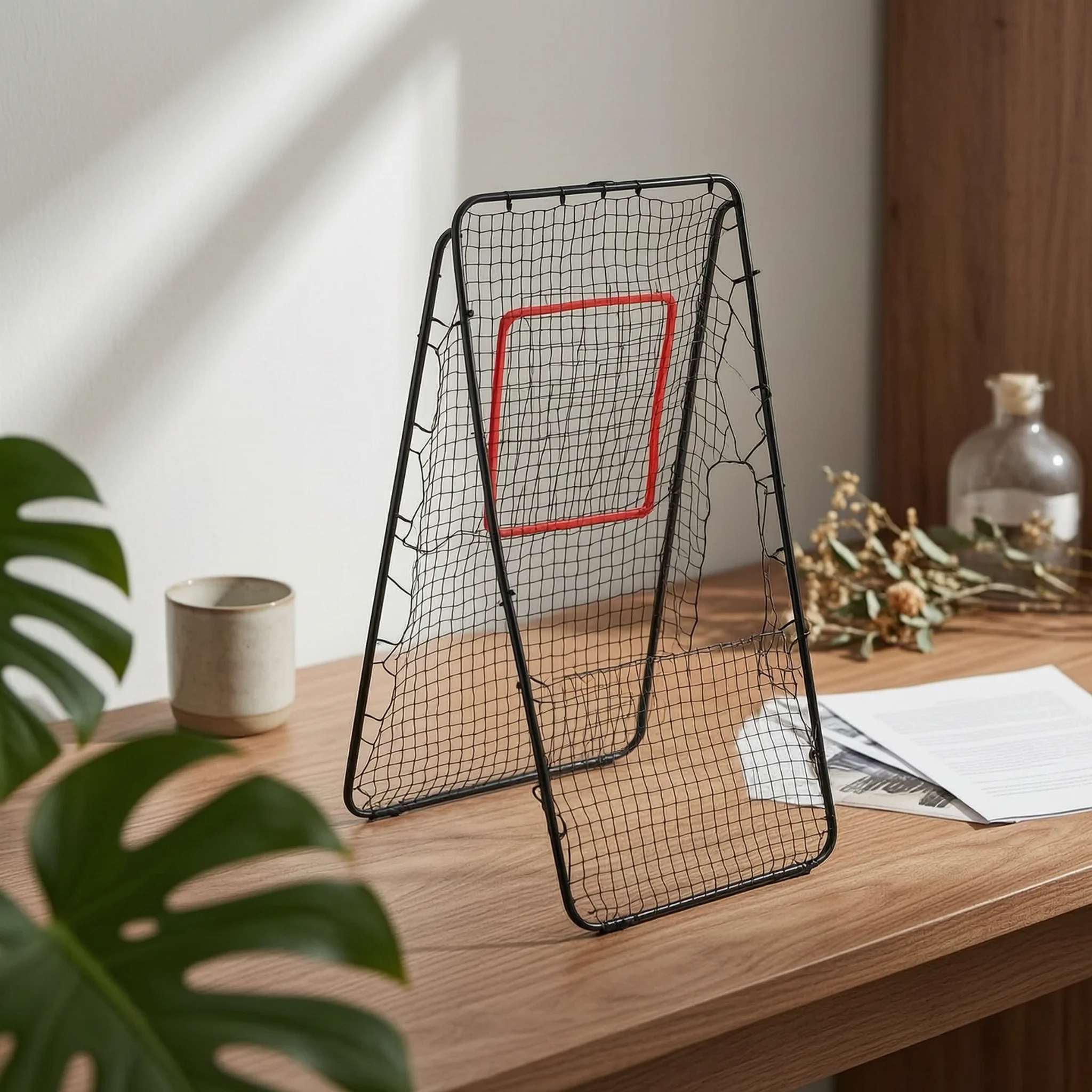 Soccer Rebound Net Metal Frame Solo Passing Coach Soccer Goal Rebounder Trapping Practice Rebound Training Goal Black
Soccer Rebound Net Metal Frame Solo Passing Coach Soccer Goal Rebounder Trapping Practice Rebound Training Goal Black