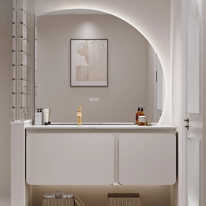Modern simple rock slab seamless ceramic integrated basin bathroom cabinet design Shifeng bathroom washstand washbasin
Modern simple rock slab seamless ceramic integrated basin bathroom cabinet design Shifeng bathroom washstand washbasin