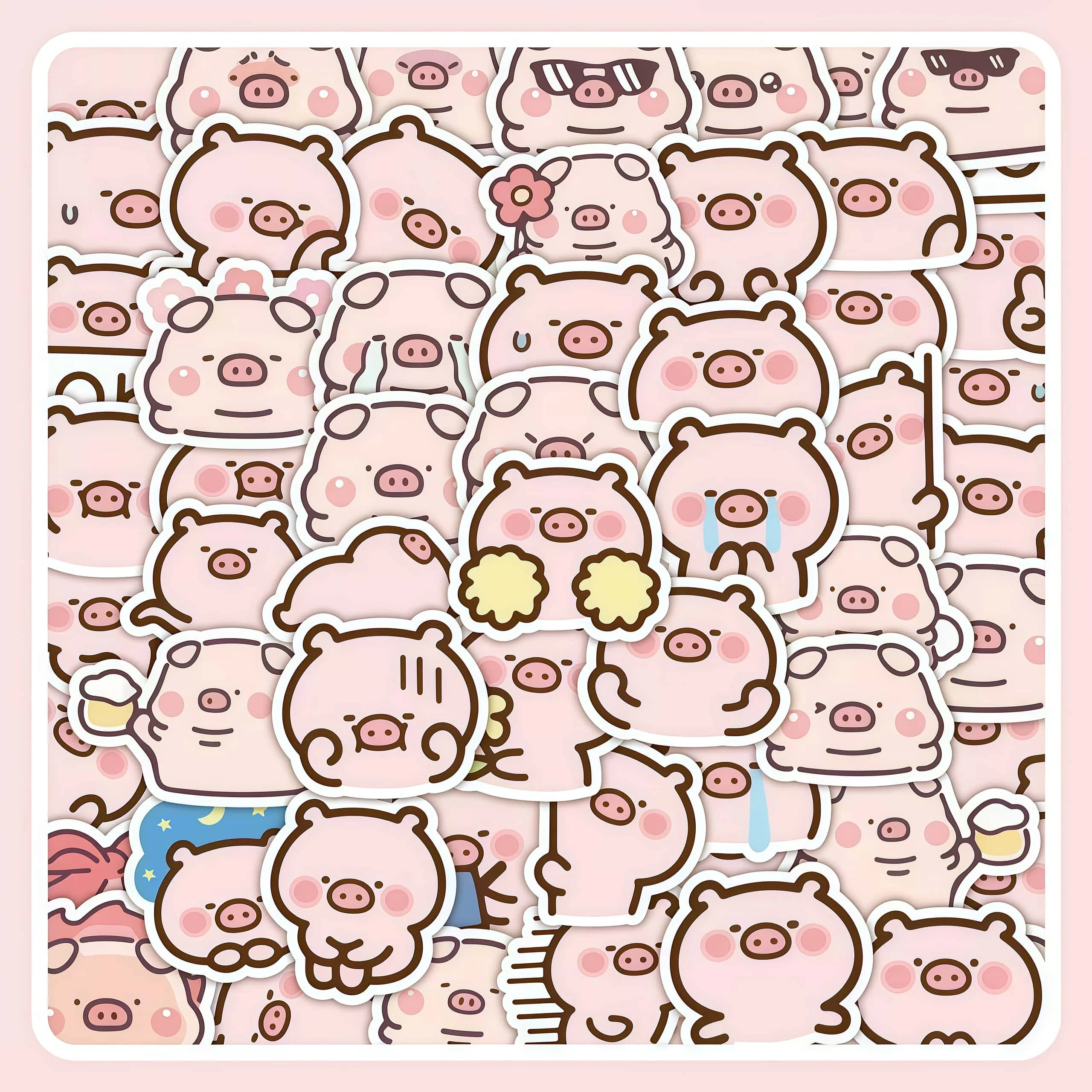 100Pcs Cute Pink Pig Sticker Pack, Kawaii Multi-Expression Cartoon Pig Decals for Journaling, DIY Crafts & Aesthetic Decor
100Pcs Cute Pink Pig Sticker Pack, Kawaii Multi-Expression Cartoon Pig Decals for Journaling, DIY Crafts & Aesthetic Decor