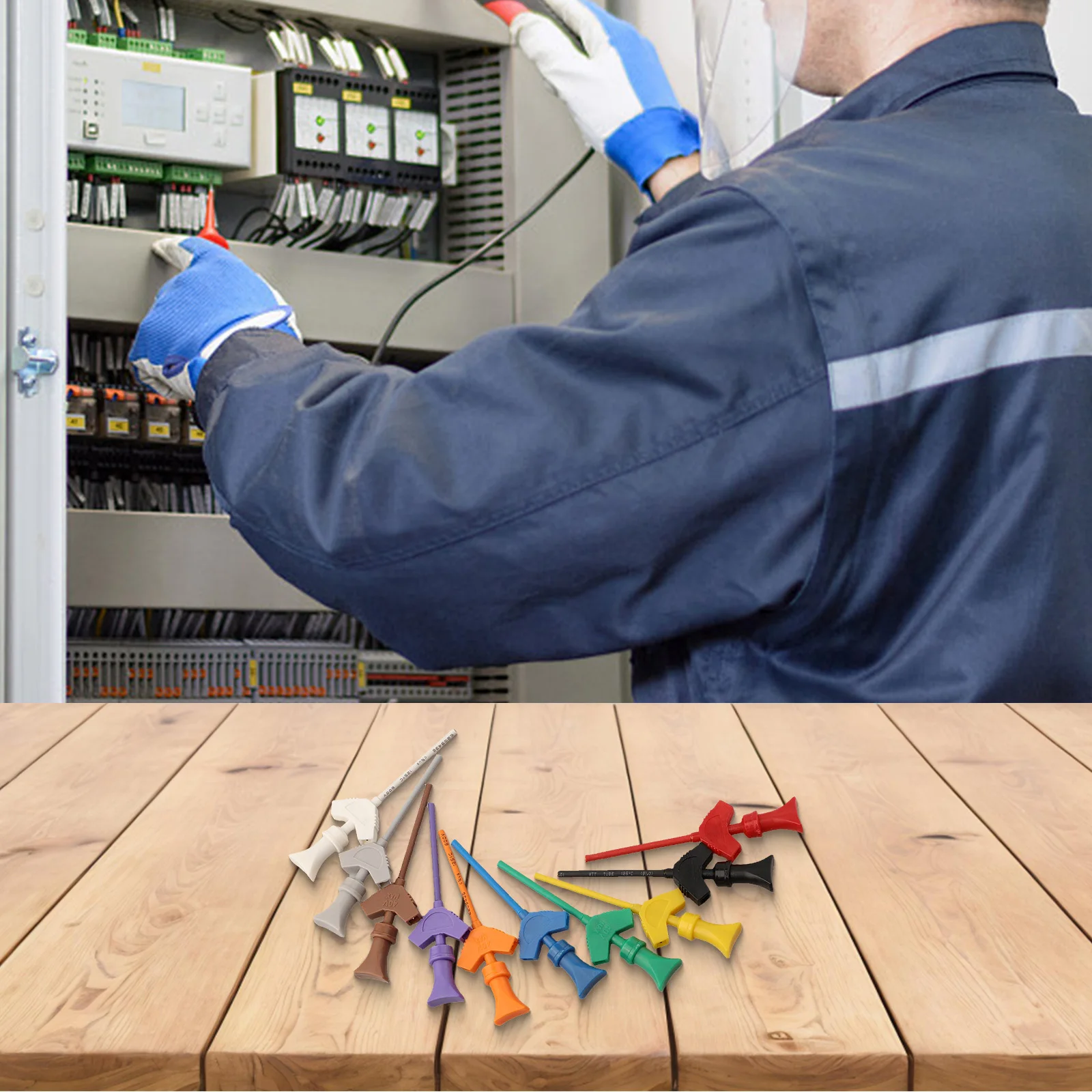 Зажимы для логического анализатора, тестовые крючки-зажимы для тестирования электронных компонентов, 10 вариантов цветов, просты в использовании для ремонта мобильных устройств
Зажимы для логического анализатора, тестовые крючки-зажимы для тестирования электронных компонентов, 10 вариантов цветов, просты в использовании для ремонта мобильных устройств