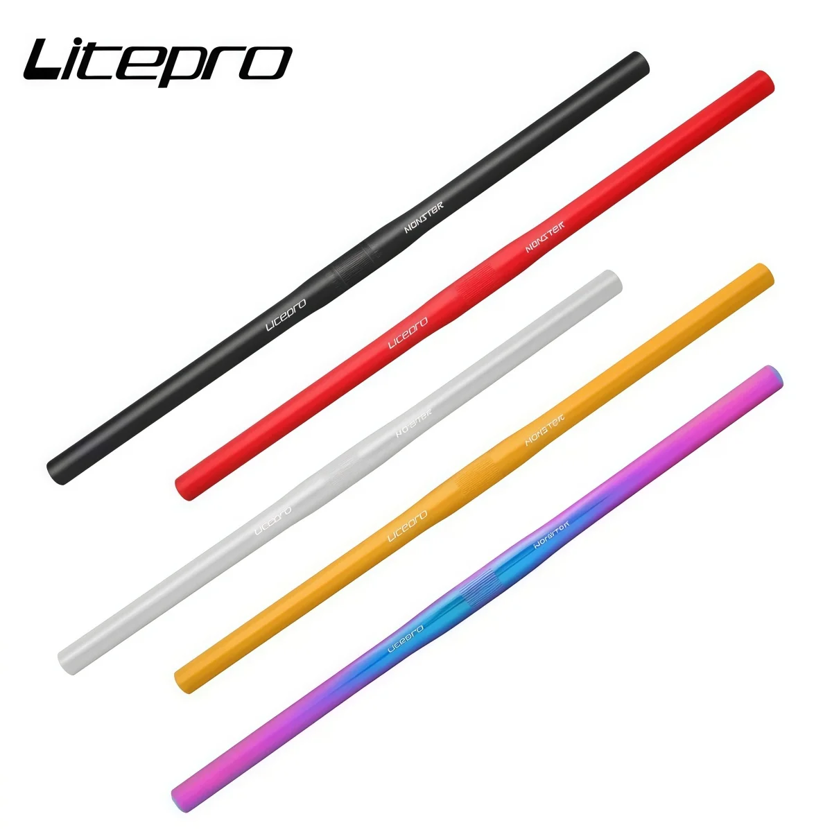 LITEPRO Monster Aluminum Handlebar For Folding Bike – 25.4mm Clamp 540/580mm Width Anodized Black/Red/Silver/Gold/Iridescent
LITEPRO Monster Aluminum Handlebar For Folding Bike – 25.4mm Clamp 540/580mm Width Anodized Black/Red/Silver/Gold/Iridescent