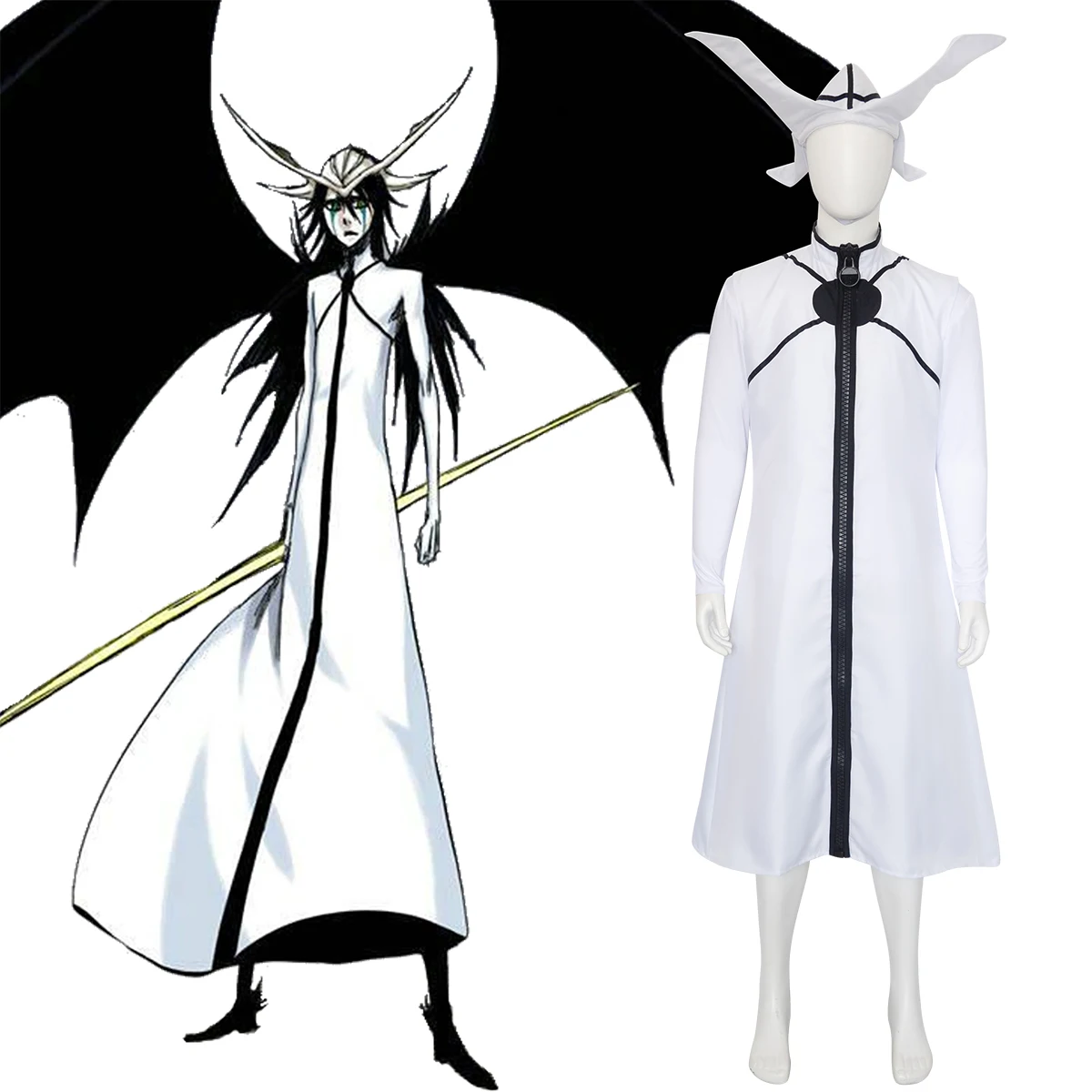 Bleach the Cuatro Espada Ulquiorra Cifer Cosplay Costume Anime Ulquiorra's Resurreccion Outfit
Bleach the Cuatro Espada Ulquiorra Cifer Cosplay Costume Anime Ulquiorra's Resurreccion Outfit