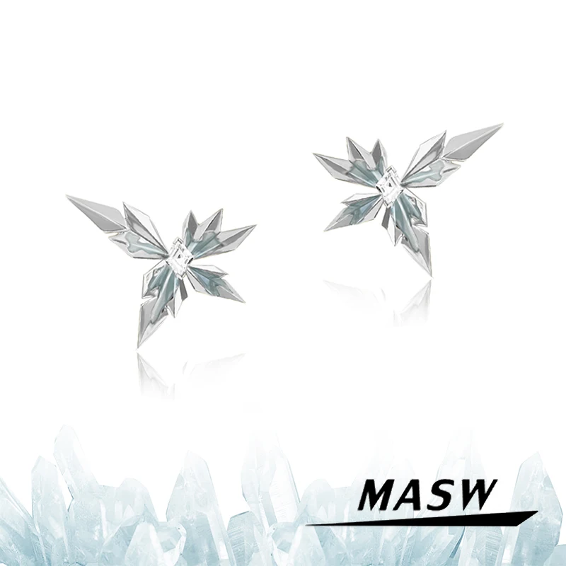 MASW Original Design Cool Trend Ice Sense Series Silver Color Stud Earrings For Women Girl Party Gift Modern Jewelry 2024 New
MASW Original Design Cool Trend Ice Sense Series Silver Color Stud Earrings For Women Girl Party Gift Modern Jewelry 2024 New