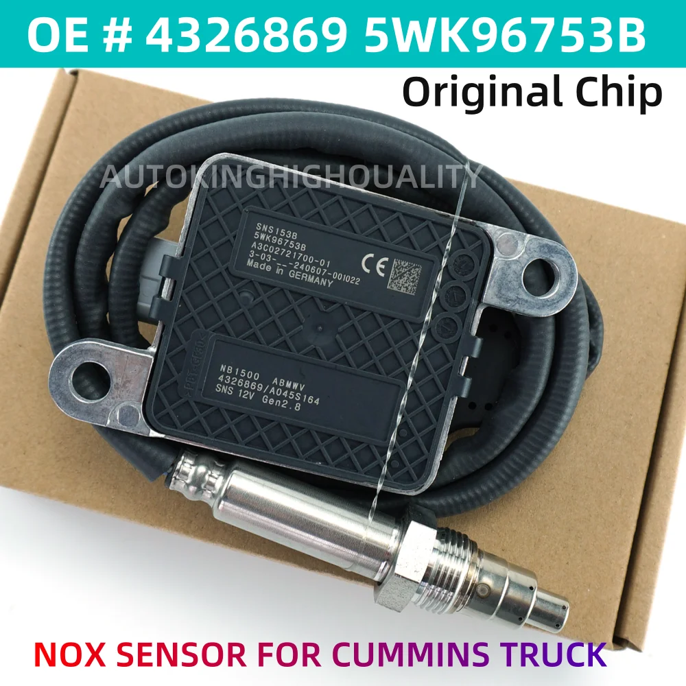 Высококачественные чипы Nox Sensor 4326869 5WK9 6753B Датчик кислорода азота 5WK96753B для двигателя Cummins ISB 6,7L
Высококачественные чипы Nox Sensor 4326869 5WK9 6753B Датчик кислорода азота 5WK96753B для двигателя Cummins ISB 6,7L