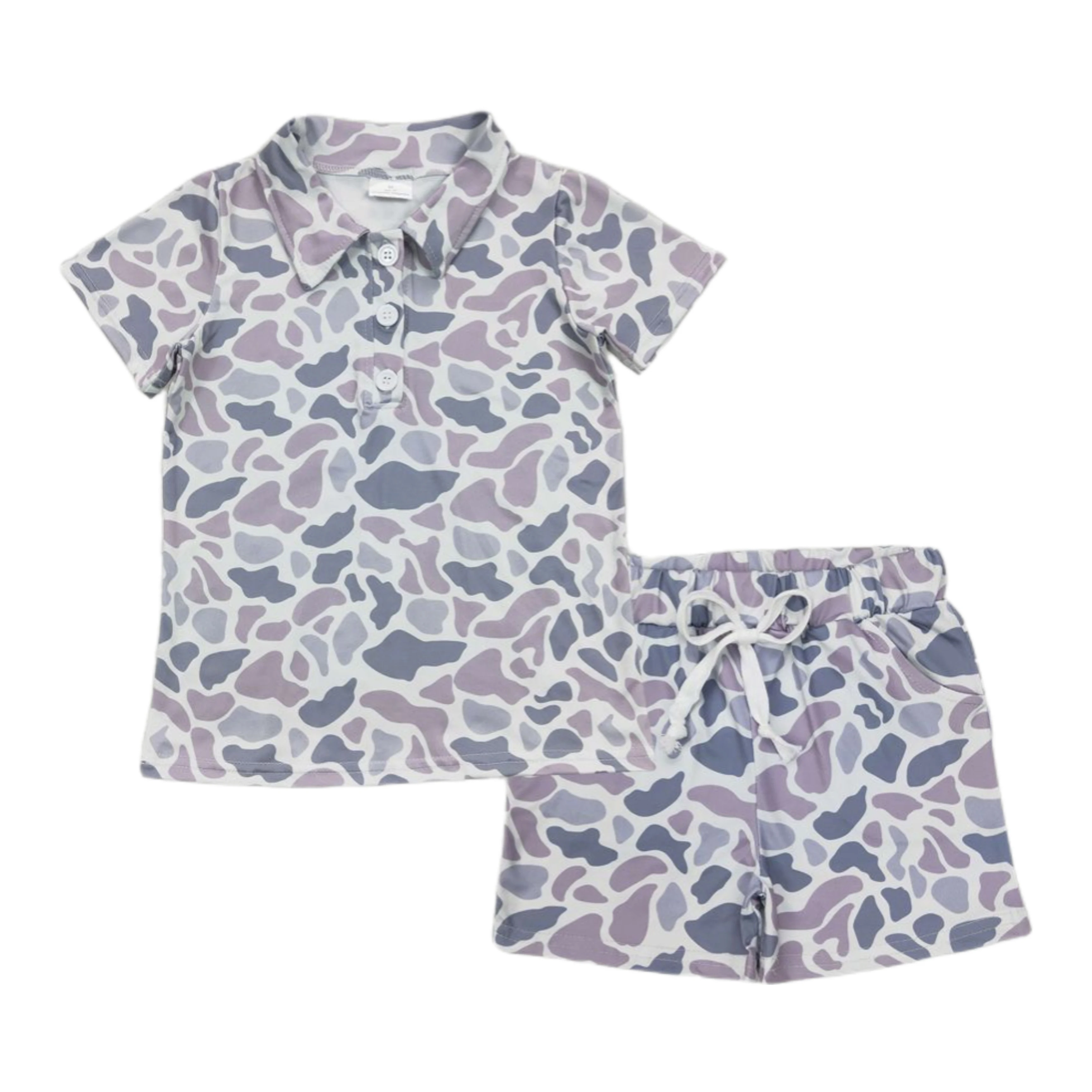 Wholesale Baby Boys Grey Camouflage Lapel Buttons Shirts Shorts Clothes Sets Boutique Kids Comfortable Infant Boys Outfits
Wholesale Baby Boys Grey Camouflage Lapel Buttons Shirts Shorts Clothes Sets Boutique Kids Comfortable Infant Boys Outfits