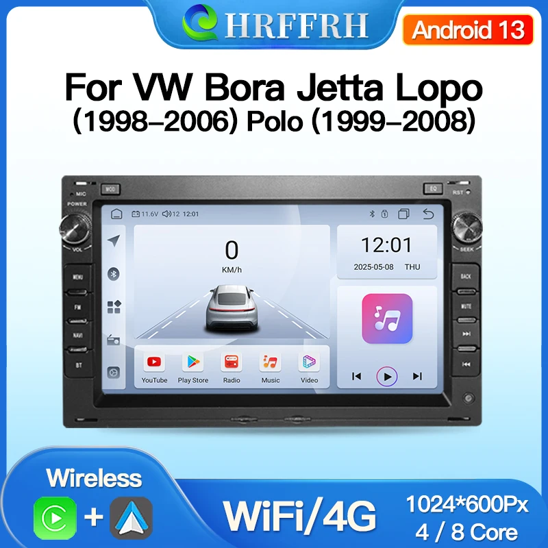 For Volkswagen VW Bora Jetta Lopo Polo Android 13 Bluetooth Carplay Wifi 4G Car Radio BT GPS Multimedia Player Navigation 2 Din
For Volkswagen VW Bora Jetta Lopo Polo Android 13 Bluetooth Carplay Wifi 4G Car Radio BT GPS Multimedia Player Navigation 2 Din