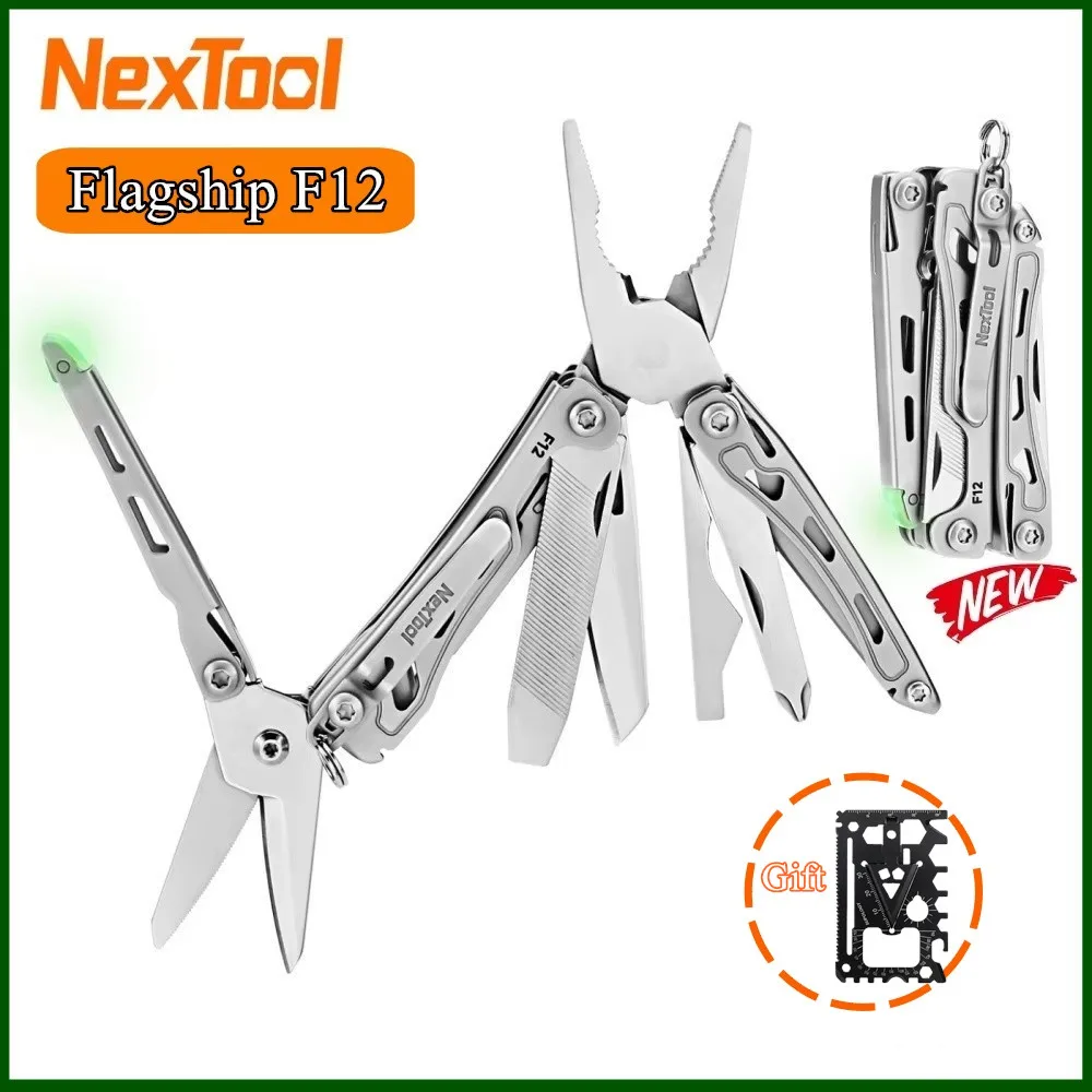 NexTool 13 In 1 Mini Flagship F12 Multi Functional Tool Folding EDC Multitool Screwdriver Pliers File Ruler Outdoor Hand Tools
NexTool 13 In 1 Mini Flagship F12 Multi Functional Tool Folding EDC Multitool Screwdriver Pliers File Ruler Outdoor Hand Tools