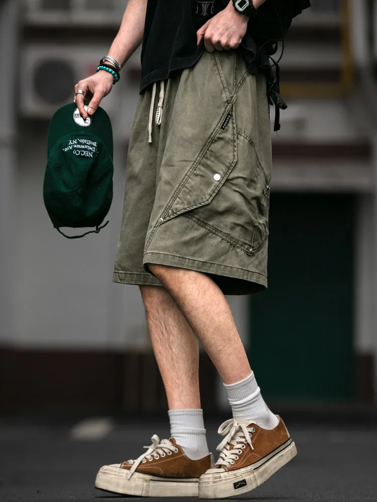 American Retro Large Pocket Workwear Shorts Men Summer New Trend Loose Large Size Casual Versatile Five-Quarter Mid-Pants
American Retro Large Pocket Workwear Shorts Men Summer New Trend Loose Large Size Casual Versatile Five-Quarter Mid-Pants