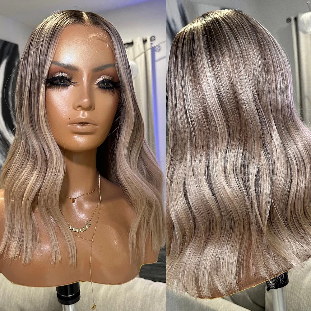 Натуральная волна Ombre Blonde Синтетический парик шнурка Натуральная линия волос Темные корни Пепельно-русый Мелирование Парики Макияж Использование Термобезое волокно
Натуральная волна Ombre Blonde Синтетический парик шнурка Натуральная линия волос Темные корни Пепельно-русый Мелирование Парики Макияж Использование Термобезое волокно