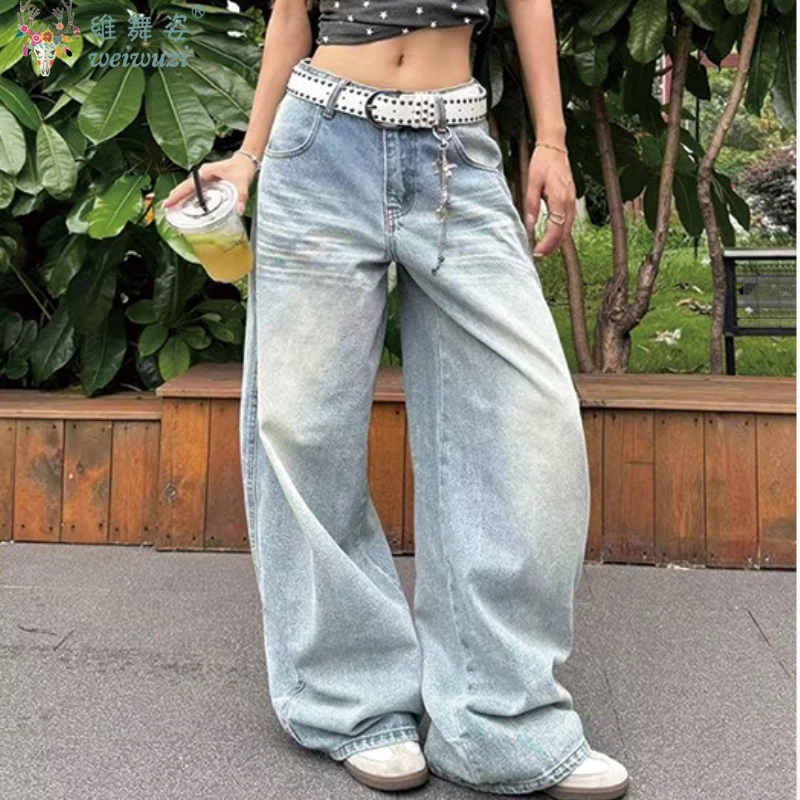 Винтажные джинсы Harajuku для женщин, модные новые мешковатые джинсовые брюки с карманами и вышивкой, широкие джинсовые брюки с высокой талией, потертые потертые джинсовые брюки
Винтажные джинсы Harajuku для женщин, модные новые мешковатые джинсовые брюки с карманами и вышивкой, широкие джинсовые брюки с высокой талией, потертые потертые джинсовые брюки