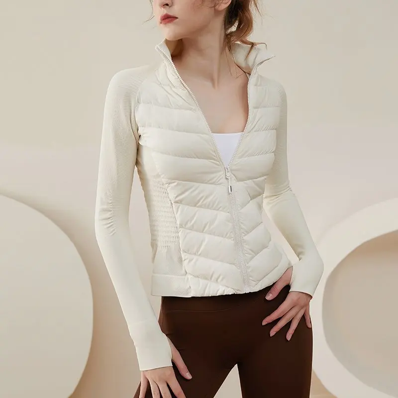 Yoga clothing fitness top lightweight sports base cotton clip women's windproof autumn and winter warm jacket running clothes
Yoga clothing fitness top lightweight sports base cotton clip women's windproof autumn and winter warm jacket running clothes