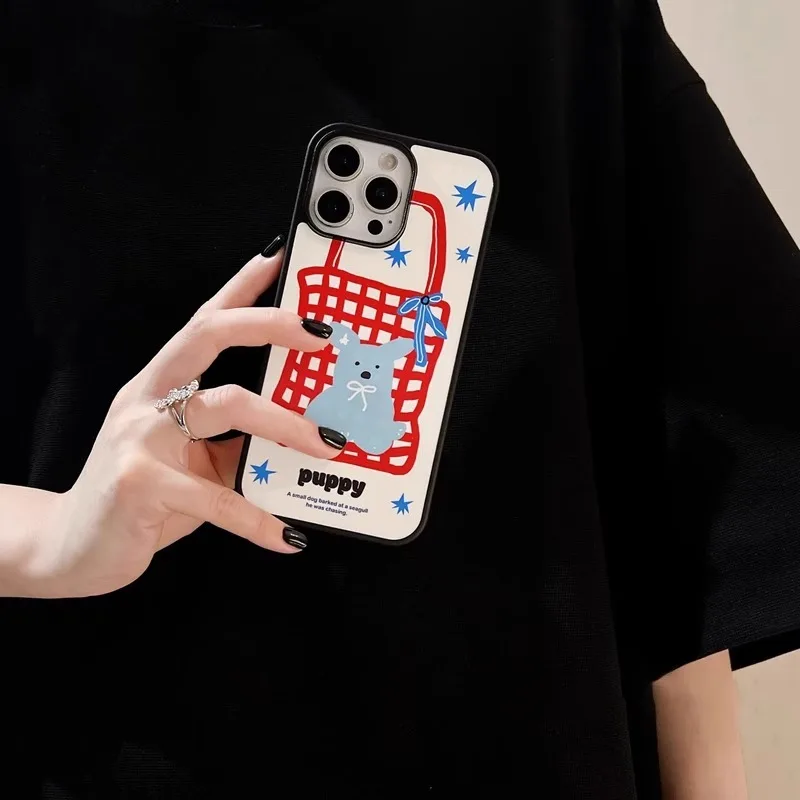 16Promax Dog Bag Phone Case Silicone Full Cover Anti-Fall Protection Korean Ins Style Cartoon Women's Unique Design
16Promax Dog Bag Phone Case Silicone Full Cover Anti-Fall Protection Korean Ins Style Cartoon Women's Unique Design