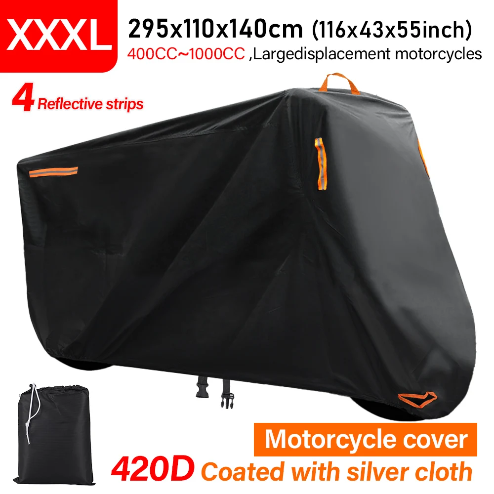 3XL 420D Thick Oxford Motorcycle Waterproof Cover Outdoor Protection Motorbike Rain Cover Sunshade Dustproof Uv Protective
3XL 420D Thick Oxford Motorcycle Waterproof Cover Outdoor Protection Motorbike Rain Cover Sunshade Dustproof Uv Protective