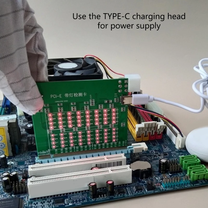Plug And Play PCIE 16X Slot Tester Card LED Indicators For Desktop Computer
Plug And Play PCIE 16X Slot Tester Card LED Indicators For Desktop Computer