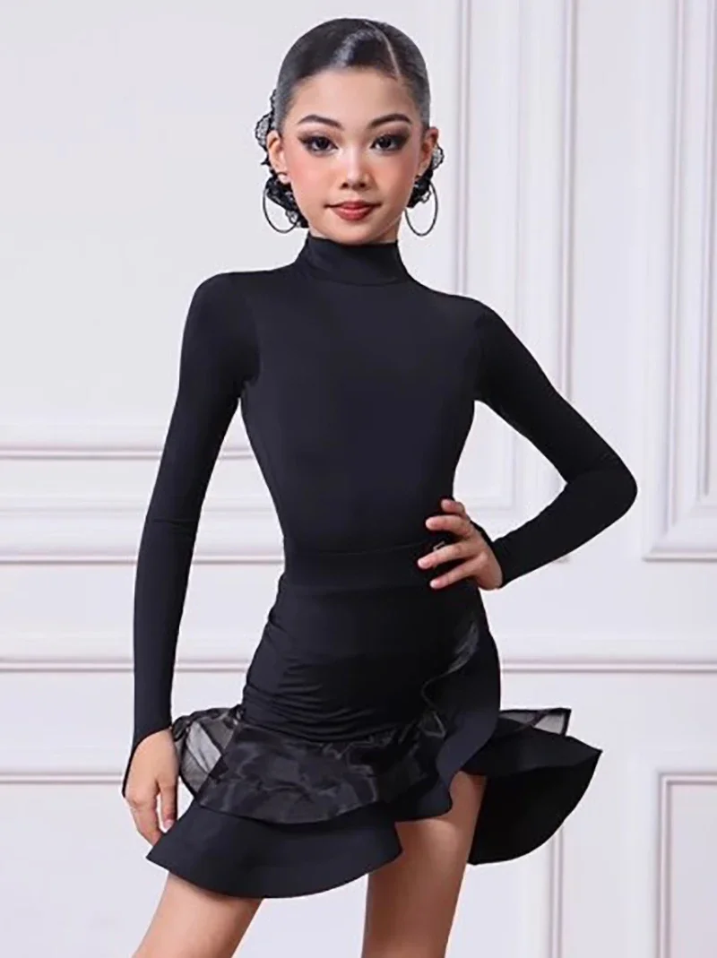 Latin Ballroom Dance Split Suit Kids Girls Long Sleeve Mesh Backless Dancewear
Latin Ballroom Dance Split Suit Kids Girls Long Sleeve Mesh Backless Dancewear