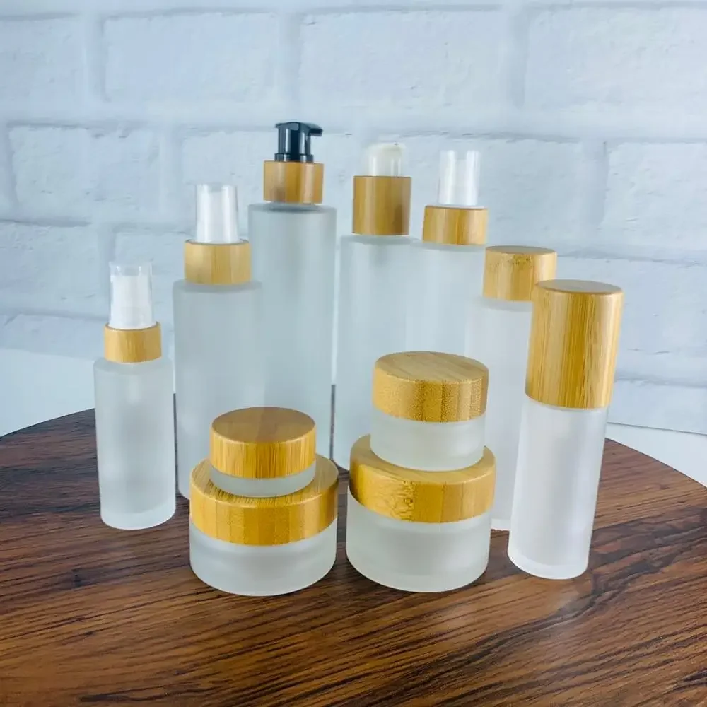 5 sizes for face cream container CBD oil Frosted Glass Jar cream container with bamboo covered
5 sizes for face cream container CBD oil Frosted Glass Jar cream container with bamboo covered