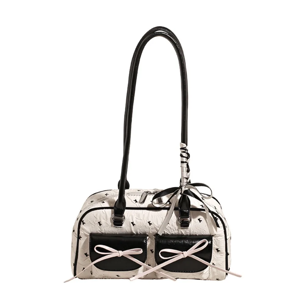 Fashion Korean Style Bow Ribbon Shoulder Bag Commuting Leisure French Stick Underarm Bag Pocket Sweet Y2k Armpit Bag Daily
Fashion Korean Style Bow Ribbon Shoulder Bag Commuting Leisure French Stick Underarm Bag Pocket Sweet Y2k Armpit Bag Daily