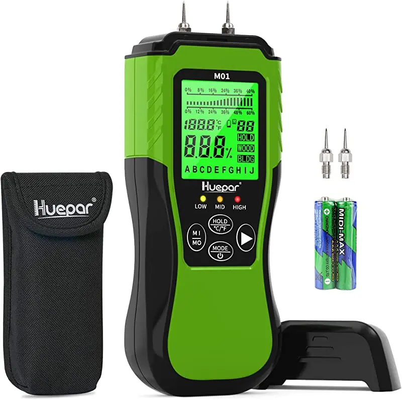 M01 Wood Moisture Meter Building Material Humidity Tester Hygrometer Timber Damp Detector
M01 Wood Moisture Meter Building Material Humidity Tester Hygrometer Timber Damp Detector