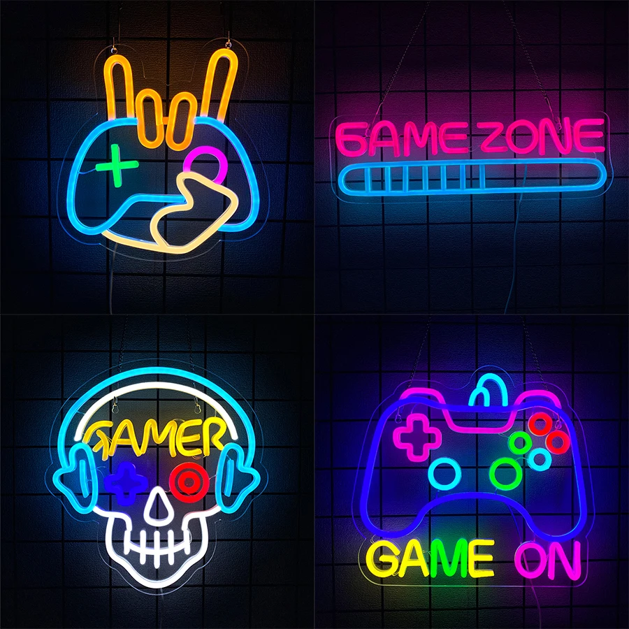 Gamer Neon Sign for Game Room Decor, Game On Neon LED Sign for Gamer Wall Decor, Gaming Neon Light Sign for Teen Bedroom Decor
Gamer Neon Sign for Game Room Decor, Game On Neon LED Sign for Gamer Wall Decor, Gaming Neon Light Sign for Teen Bedroom Decor