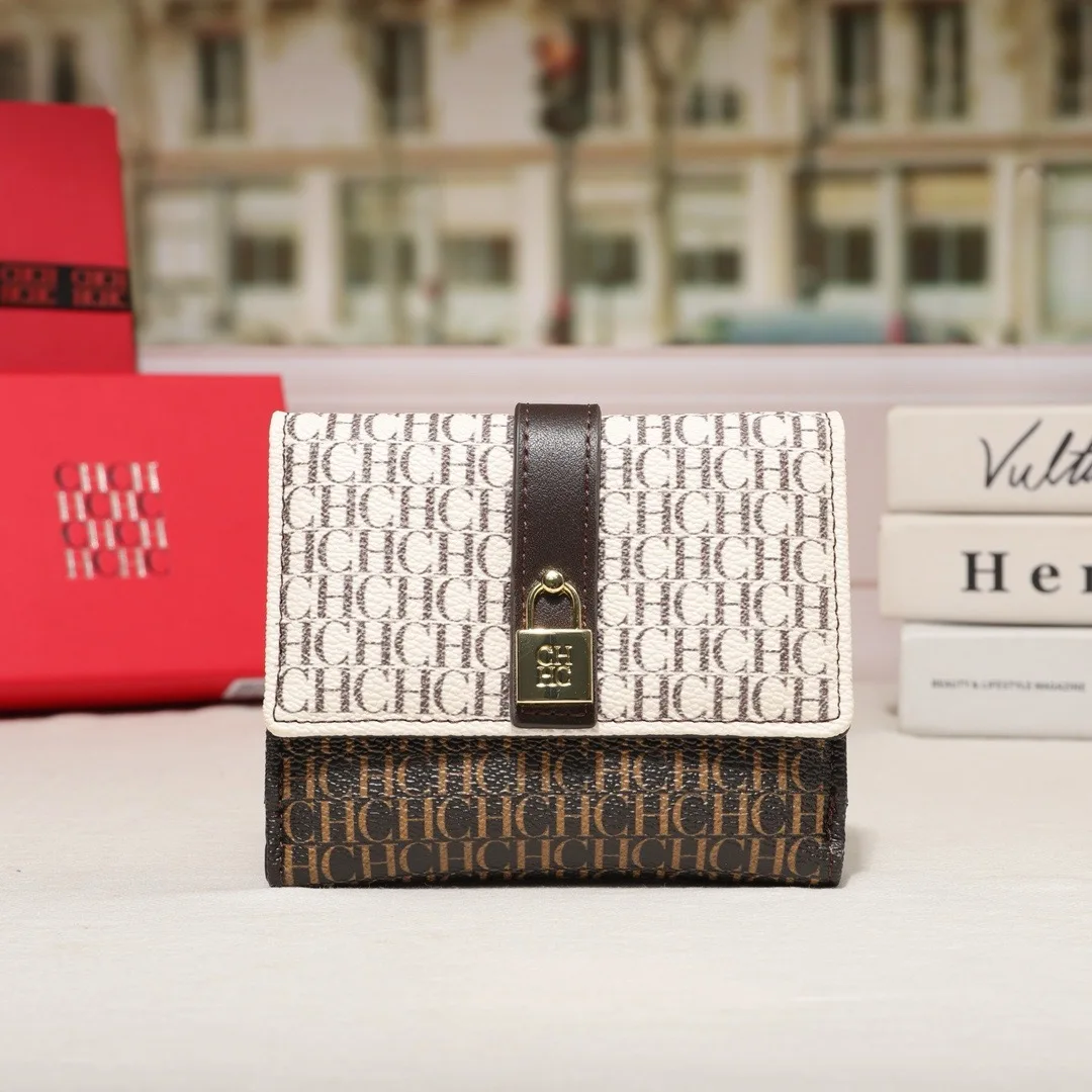 NEW CH Simple Women's Short Card Bag Ultra Thin Mini PU Leather Luxury Brand Fashionable Women's Credit Card Clip Wallet
NEW CH Simple Women's Short Card Bag Ultra Thin Mini PU Leather Luxury Brand Fashionable Women's Credit Card Clip Wallet