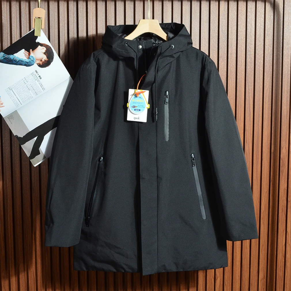 Men's down Jaet Hooded Du down Mid-Length Outdoor Winter Coat Warm Windproof Faionable Zipper Closure Long Sve
Men's down Jaet Hooded Du down Mid-Length Outdoor Winter Coat Warm Windproof Faionable Zipper Closure Long Sve