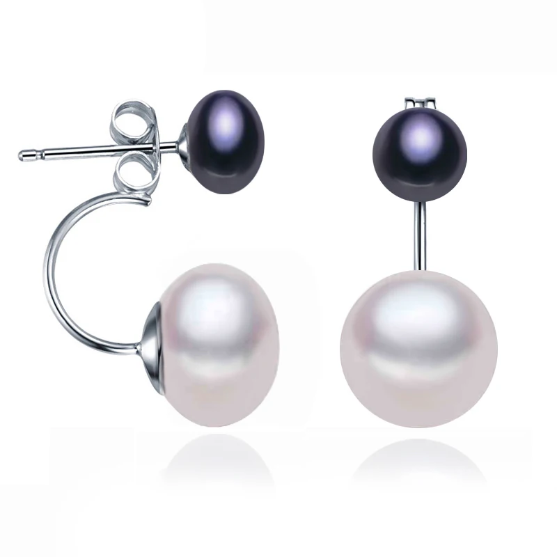 Freshwater Double Pearl Earrings For Women,White Black 925 Silver Pearl Stud Earrings Bride Wife Mother Gift Pink
Freshwater Double Pearl Earrings For Women,White Black 925 Silver Pearl Stud Earrings Bride Wife Mother Gift Pink
