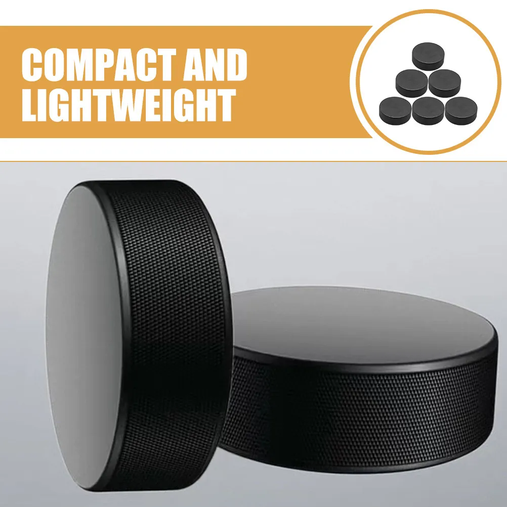 6 шт. тренировочных шайб для хоккея с шайбой, из полиуретана, высокой твердости, легкие, с противоскользящей текстурой, для тренировок по хоккею, легкие шайбы
6 шт. тренировочных шайб для хоккея с шайбой, из полиуретана, высокой твердости, легкие, с противоскользящей текстурой, для тренировок по хоккею, легкие шайбы