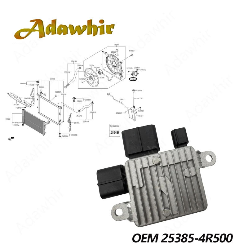 Car Cooling Fan Resistor Controller Motor 25385-4R500 For Hyundai Sonata Hybrid Kia Optima Forte Soul 11-19 253854R500
Car Cooling Fan Resistor Controller Motor 25385-4R500 For Hyundai Sonata Hybrid Kia Optima Forte Soul 11-19 253854R500