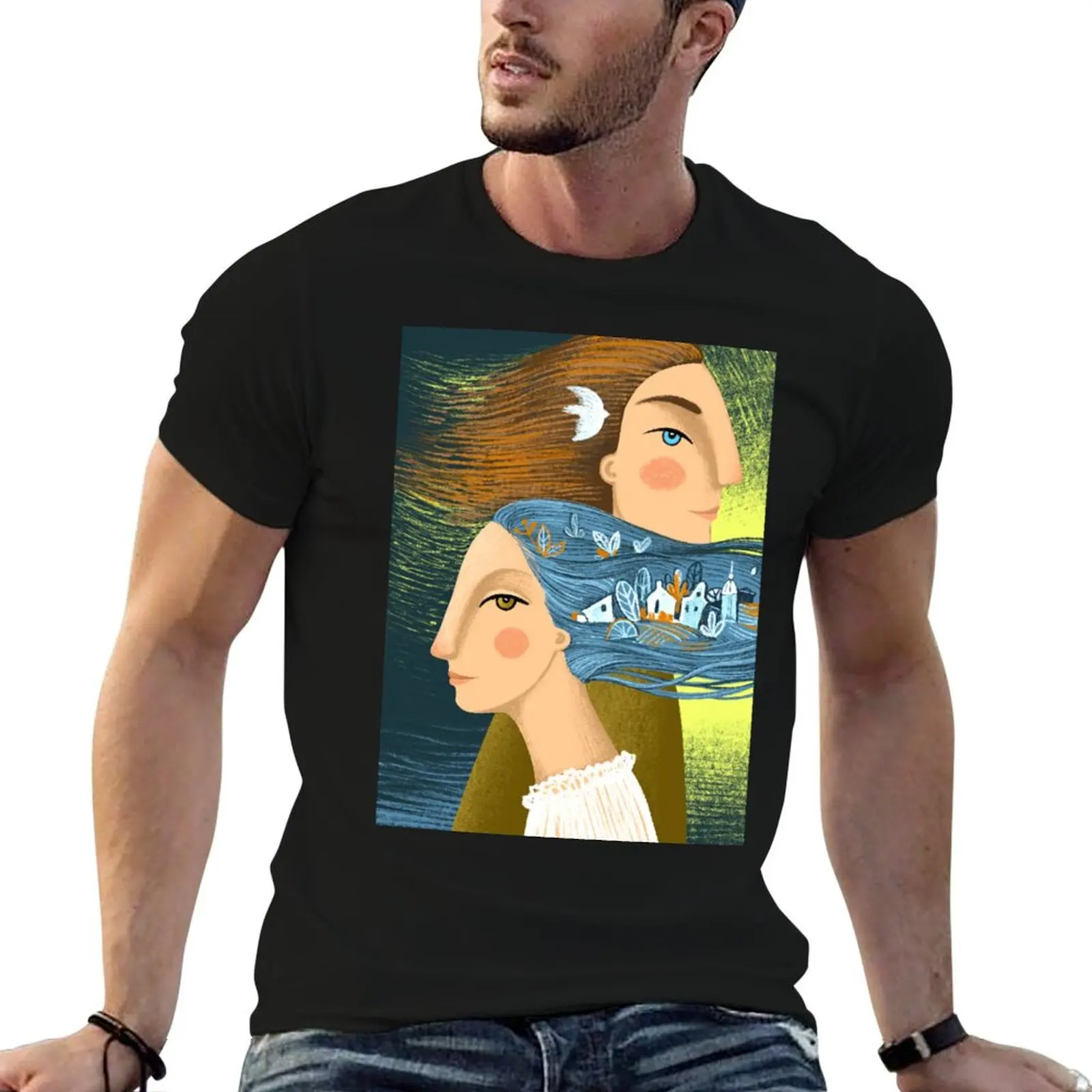 Symbolic Love illustration T-Shirt fashion shirts funny costumes Clothing oversized t shirts for men
Symbolic Love illustration T-Shirt fashion shirts funny costumes Clothing oversized t shirts for men