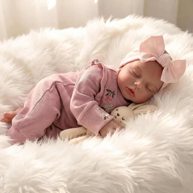 48cm Cloth Body Reborn Baby Toddler Newborn Doll Lifelike Soft Touch Sleeping Doll with Painted Hair
48cm Cloth Body Reborn Baby Toddler Newborn Doll Lifelike Soft Touch Sleeping Doll with Painted Hair