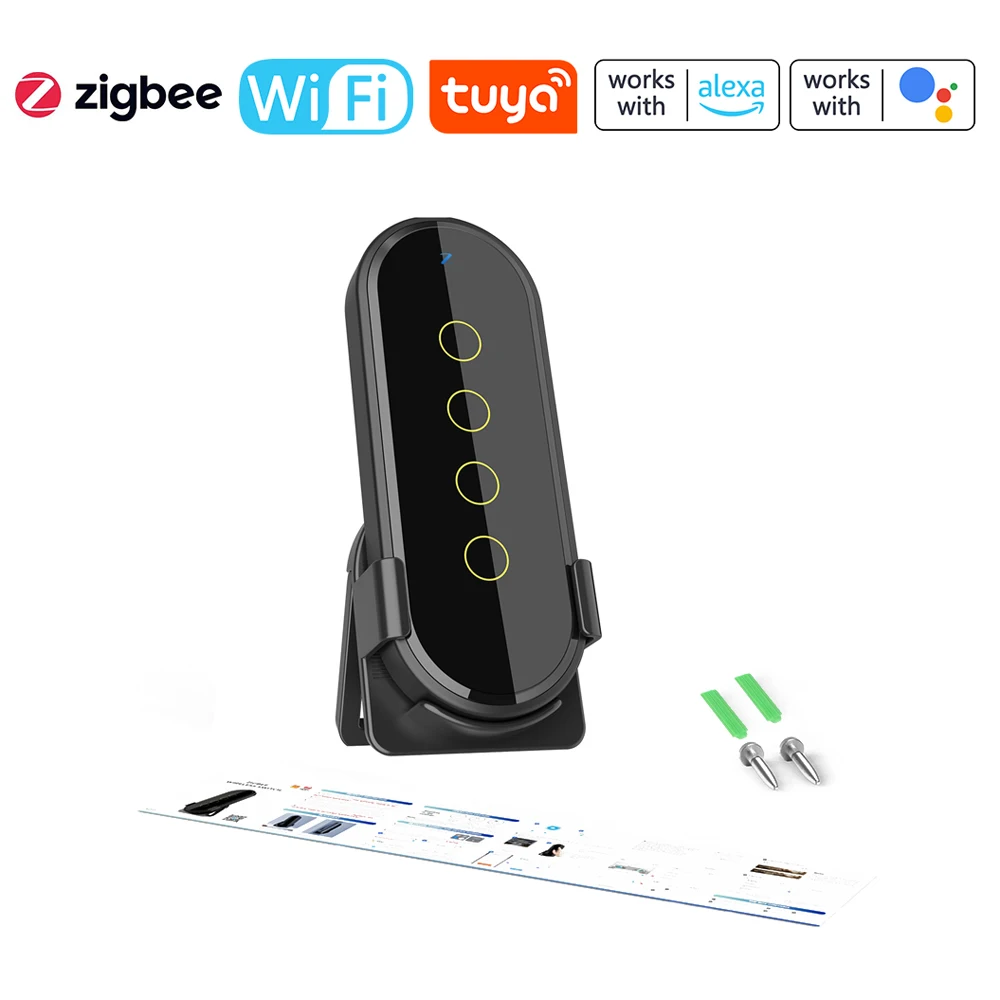 Tuya Wi-Fi Zigbee интеллектуальный беспроводной сенсорный переключатель сцены домашний пульт дистанционного управления 2,5D изогнутое закаленное стекло
Tuya Wi-Fi Zigbee интеллектуальный беспроводной сенсорный переключатель сцены домашний пульт дистанционного управления 2,5D изогнутое закаленное стекло