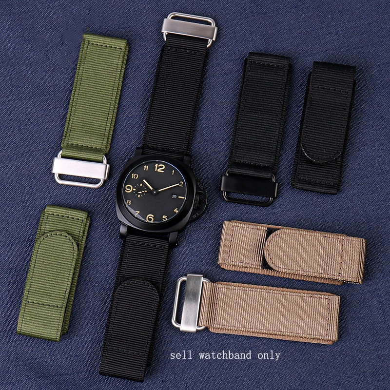 Nylon canvas strap for Panerai PAM441 PAM111 Bell & Ross Nylon Strap hook and loop BR Watch Band Rough Outdoor Men 24mm
Nylon canvas strap for Panerai PAM441 PAM111 Bell & Ross Nylon Strap hook and loop BR Watch Band Rough Outdoor Men 24mm