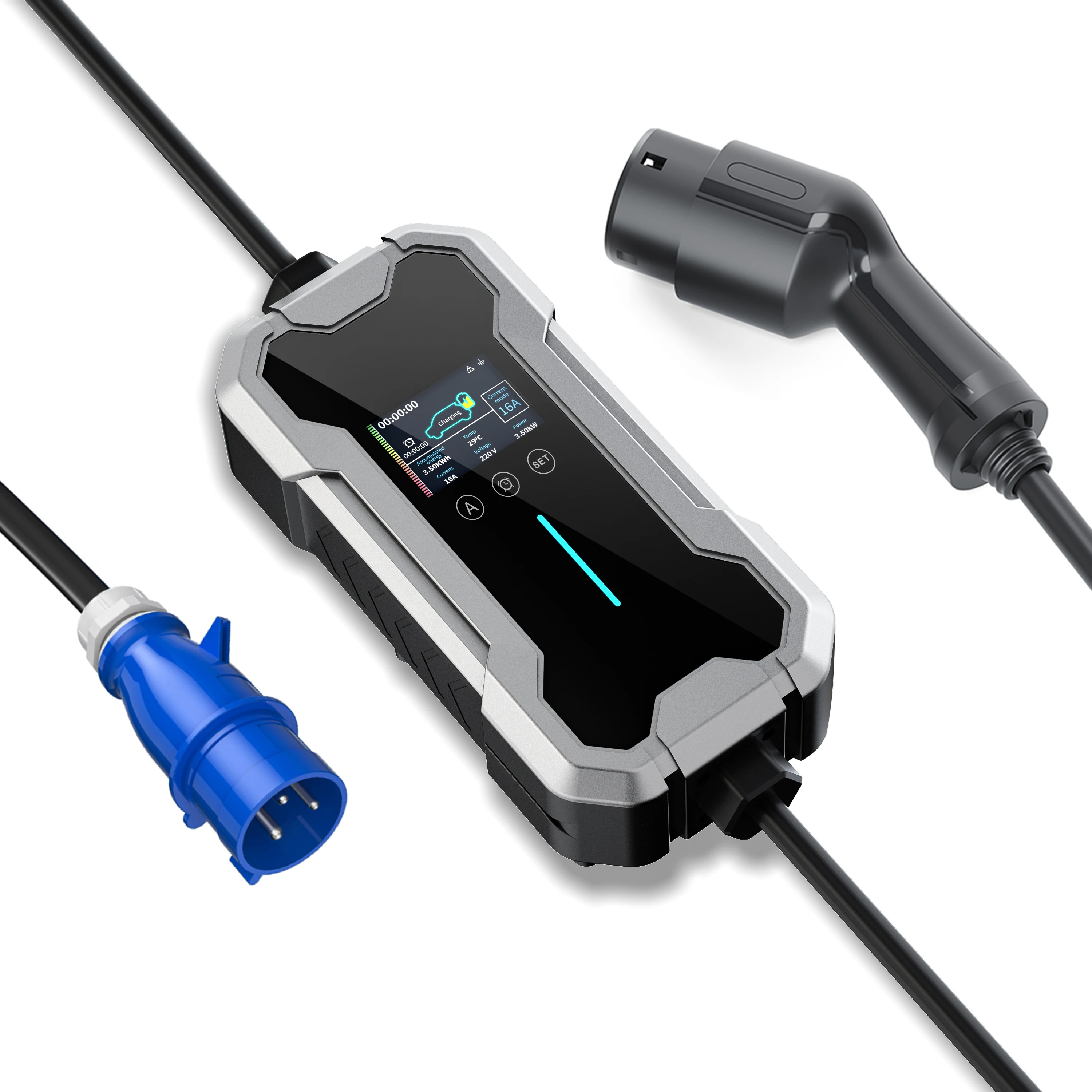 New Safe And Durable 11kW AC Portable Home Electric Car Charger With IP65 Protection For All EVs
New Safe And Durable 11kW AC Portable Home Electric Car Charger With IP65 Protection For All EVs