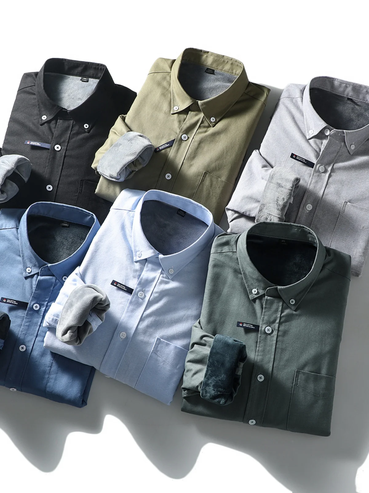 Winter Men's Waed Pure Cotton Thiened Fce Warm Windproof Color Casual Long Sve irt Stand Fit Faion Urban
Winter Men's Waed Pure Cotton Thiened Fce Warm Windproof Color Casual Long Sve irt Stand Fit Faion Urban