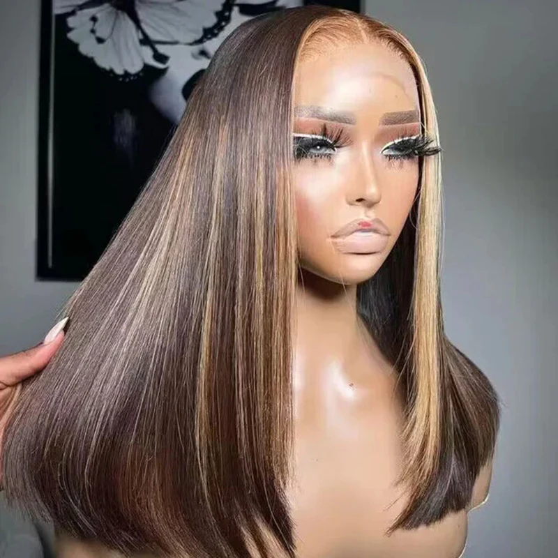 Highlight 4/27# Straight Bob Wigs Human Hair Ombre Colored 13x4 Transparent Lace Front Human Hair Wig Brazilian Hair For Women
Highlight 4/27# Straight Bob Wigs Human Hair Ombre Colored 13x4 Transparent Lace Front Human Hair Wig Brazilian Hair For Women