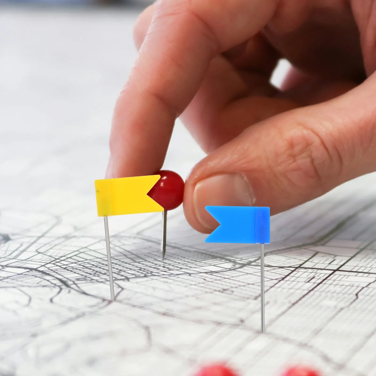 160Pcs Flag Pushpins Colored Map Tack Set for Travel Planning Cork Board School Projects Office Use Map Markers
160Pcs Flag Pushpins Colored Map Tack Set for Travel Planning Cork Board School Projects Office Use Map Markers