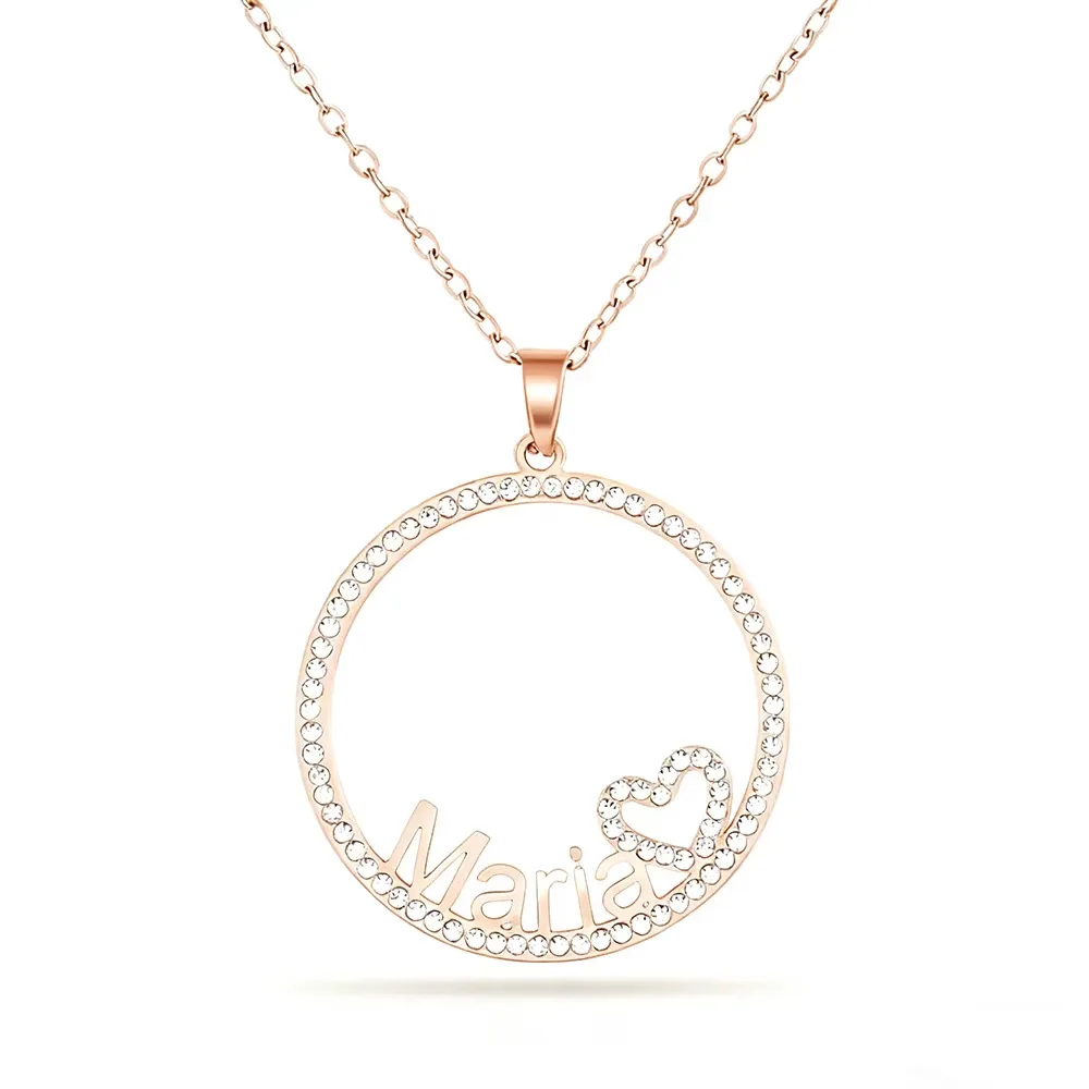 Custom Name Necklace: DIY Diamond Hoop Pendant with Sparkling Zirconia—A Romantic Valentine's Day Gift
Custom Name Necklace: DIY Diamond Hoop Pendant with Sparkling Zirconia—A Romantic Valentine's Day Gift