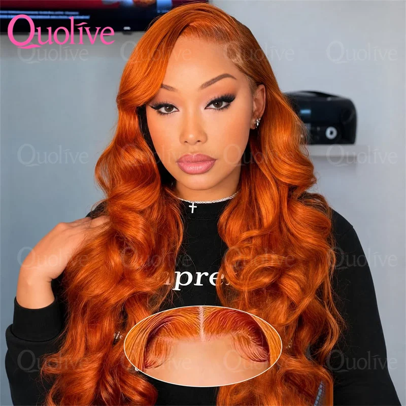 250% 13x6 Transparent Lace Front Wig Human Hair For Women #350 Colored Pre Plucked Natural Hairline Ginger Orange Body Wave
250% 13x6 Transparent Lace Front Wig Human Hair For Women #350 Colored Pre Plucked Natural Hairline Ginger Orange Body Wave