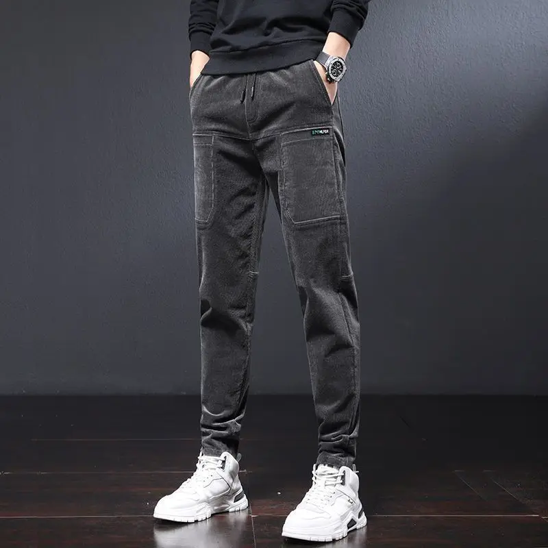 Autumn Winter Fashion Warm Men Pants Straight Slim Fit Corduroy Trousers High-End Casual Pocket Elastic Patchwork Male Pants
Autumn Winter Fashion Warm Men Pants Straight Slim Fit Corduroy Trousers High-End Casual Pocket Elastic Patchwork Male Pants
